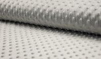 Luxury Supersoft DIMPLE Cuddle Soft Fleece Fabric Material - LIGHT GREY